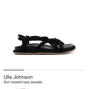 Ulla Johnson Siri twisted rope sandals. Boho slip-on sandals. Leather lining. 37